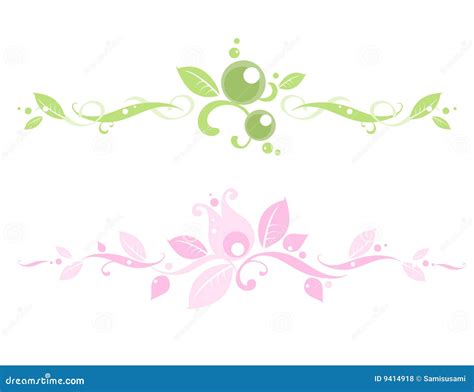 Floral Headers Royalty Free Stock Photos - Image: 9414918