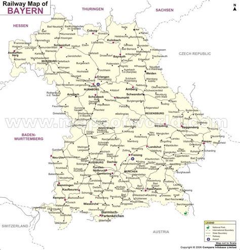 Bavaria Train Network Map | Bavaria Train Map