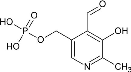 Chemical structure of pyridoxal-5 = -phosphate, a natural metabolite of ...