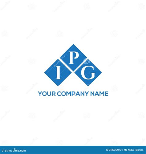 IPG Letter Logo Design on White Background. IPG Creative Initials ...