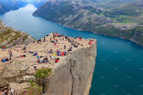 The Pulpit Rock in the Stavanger | High-Quality Nature Stock Photos ~ Creative Market