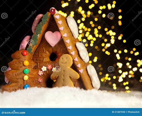 Gingerbread House And Men Stock Photo - Image: 21487590