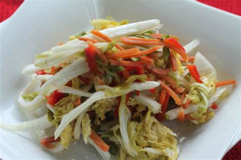 Pickled Napa Cabbage Slaw - Spiced Peach Blog