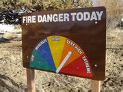 One Sided Fire Danger Today Sign | Fire Danger Sign | Smokey Zone – SmokeyZone
