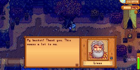 Stardew Valley: Where Is Linus' Basket?