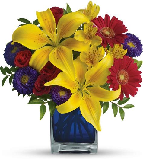 Teleflora's Blue Caribbean | Flowers bouquet gift, Flower delivery ...