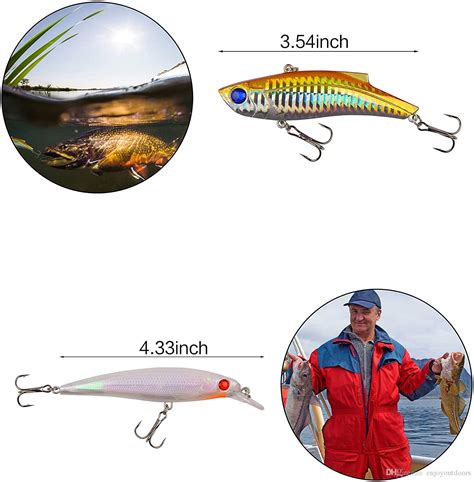 CHSEEO Fishing Lure Kits 16pcs Fishing Lure Set Fishing Baits Kit With Fishing Tackle Box ...