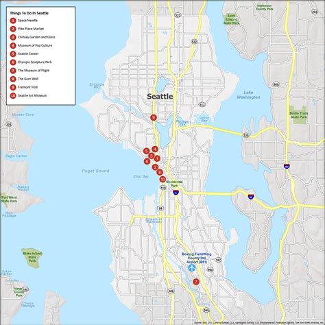 Map Of Seattle Area Cities - Carola Ammamaria