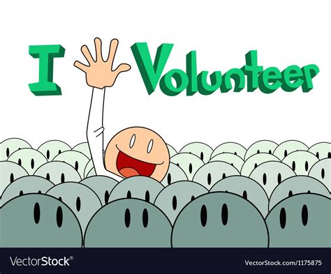 Volunteer Poster Background Royalty Free Vector Image