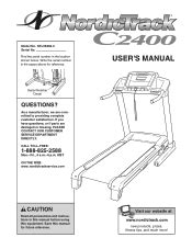 NordicTrack C2400 Treadmill Manual