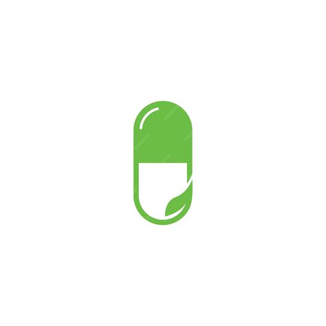 Premium Vector | Pill logo vector icon illustration