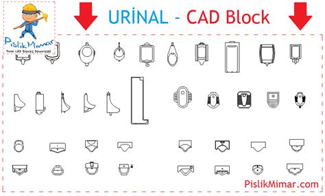 Urinal Cad Block ⏬ in AutoCAD Drawing (222,91 KB)