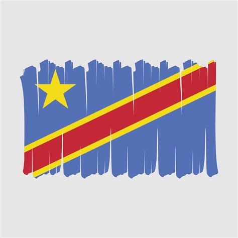 Republic Congo Flag Brush 18739015 Vector Art at Vecteezy