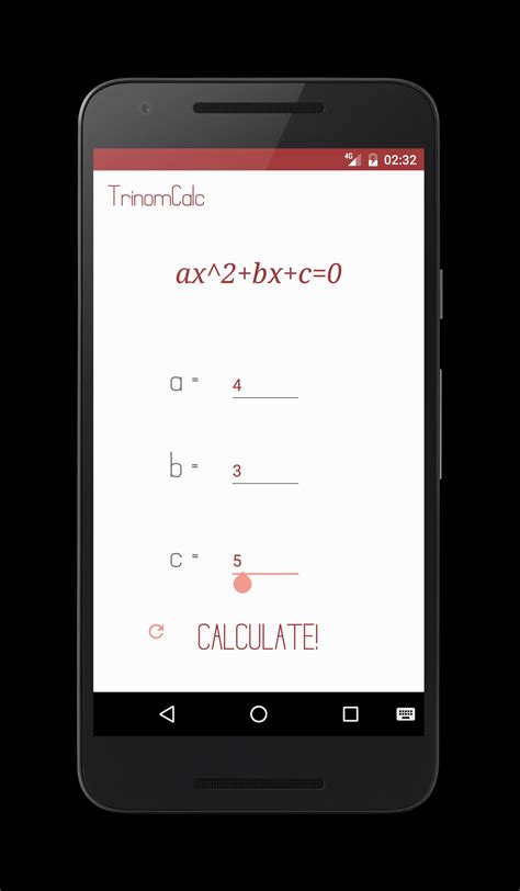 Trinomial Calculator - Quadratic Equation solver APK for Android Download