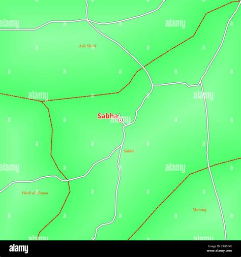 Map of Sabha City in Libya Stock Photo - Alamy