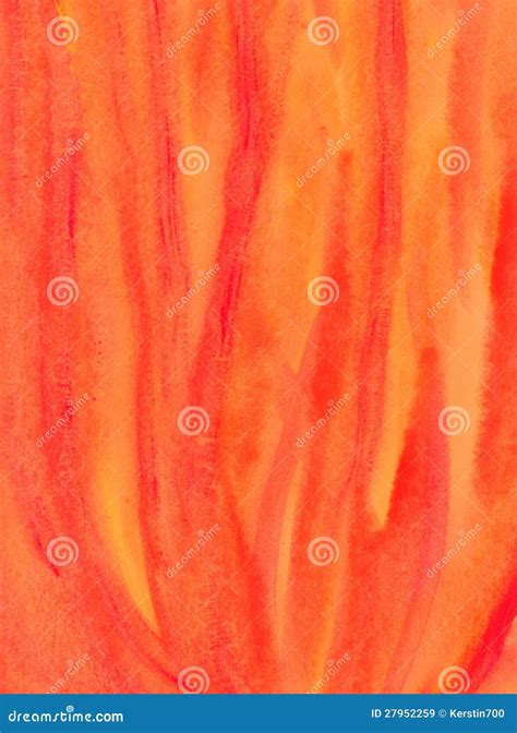 Abstract Watercolour Painting - Fire Flames Stock Illustration ...