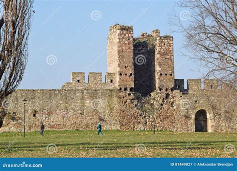 The One of the Largest Medieval Fortress in Europe Lowlands, Smederevo Fortress Editorial ...