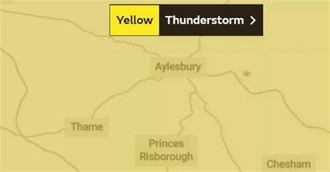 Met Office issues weather warning over thunderstorm forecast for ...