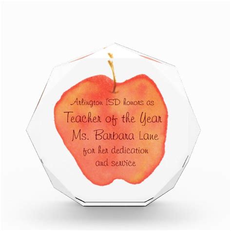 Teacher of the Year Award | Zazzle.com