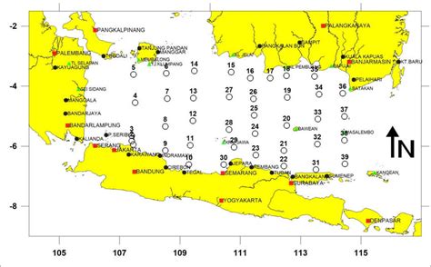 Gambar 2. Peta pengoperasian jaring trawl di Laut Jawa. Figure 2. Map... | Download Scientific ...