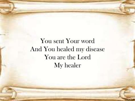 I Am The God That Healeth Thee | PPT