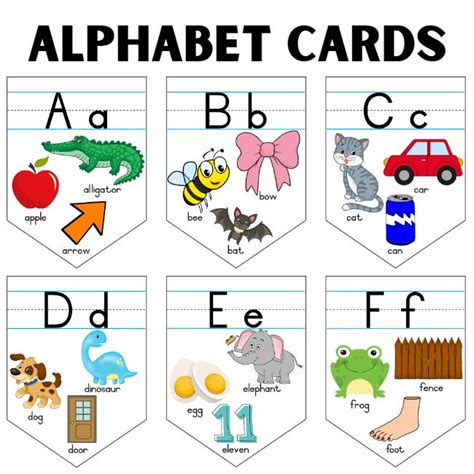 Alphabet Cards – Pictures • Teacha!