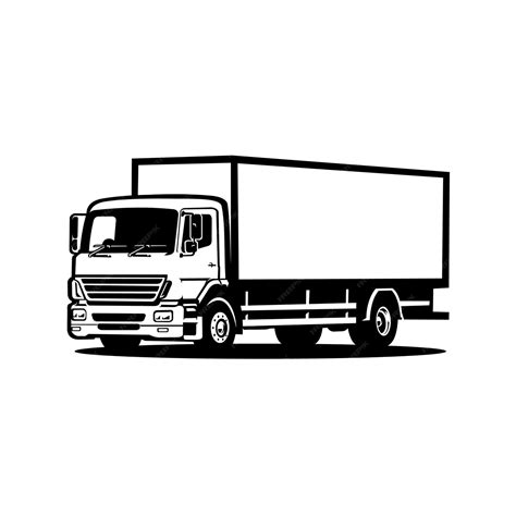 Premium Vector | Premium heavy moving truck vector silhouette Best for truck and freight related ...
