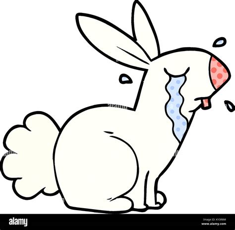 cartoon bunny rabbit crying Stock Vector Image & Art - Alamy