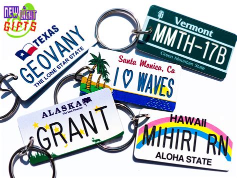 Personalized Oklahoma License Plate Keychain Tag Machine - Etsy