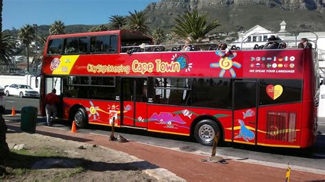 City sightseeing on the Red Bus in Cape Town South Africa