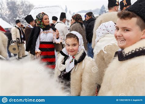 Romanian Winter Festival in Maramures Editorial Stock Image - Image of horinca, colour: 135210519