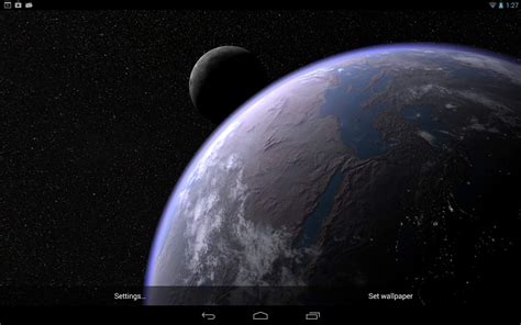 Earth and Moon Live Wallpaper - WallpaperSafari