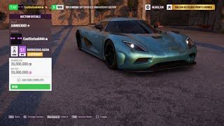 Forza Horizon 5 Auction House Sniping Koenigsegg Agera '11 | Doovi