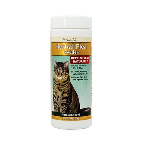 NaturVet Herbal Flea Powder for Cats | NaturalPetWarehouse.com