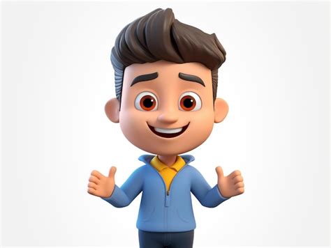 Premium AI Image | a close up of a cartoon character with a thumbs up generative ai