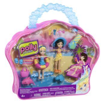 Polly Pocket Beach Party Adventure Playset by Mattel | Adventure bags ...