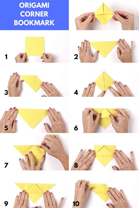 How to Fold an Origami Corner Bookmark - Creative Ramblings