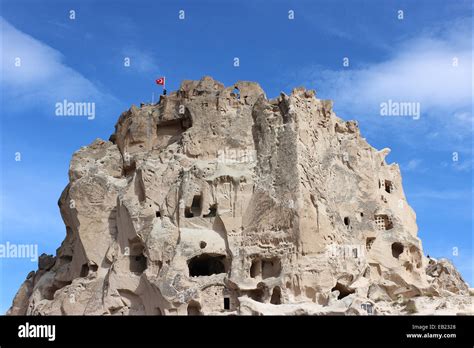 Uchisar Castle in Cappadocia Stock Photo - Alamy