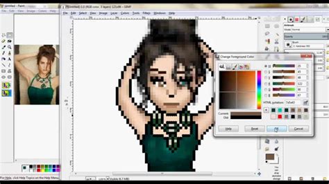 How to make a pixel art in Gimp | Dessin Facile, Modèle Difficile, High-Tech