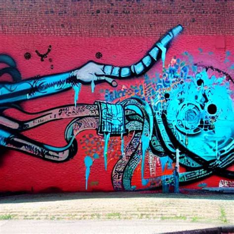 wall with graffiti, splash painting, by swoon | Stable Diffusion | OpenArt