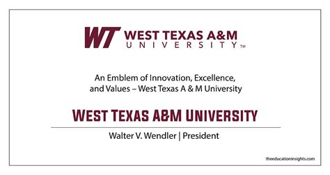 West Texas A&M University: An Emblem of Innovation, Excellence, and ...