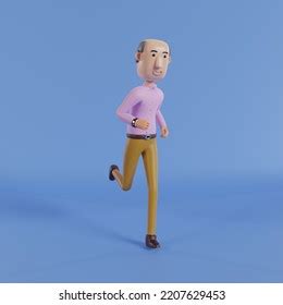 Smiling Old Man Running Cartoon Happy Stock Illustration 2207629453 | Shutterstock