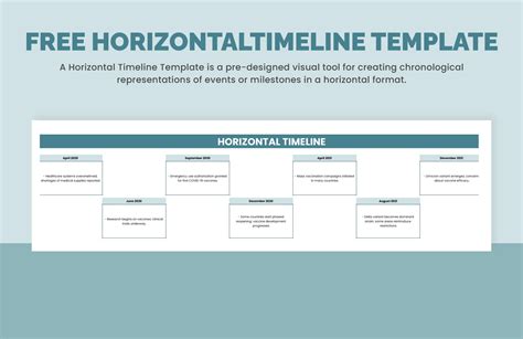 Horizontal Timeline Template in Excel, Google Sheets - Download | Template.net