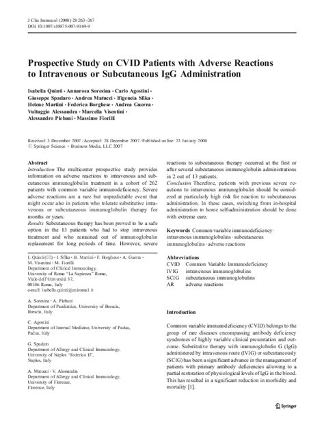 (PDF) Prospective Study on CVID Patients with Adverse Reactions to ...