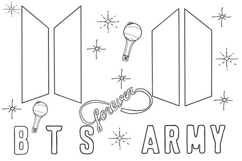 BTS ARMY Logo coloring page | Bts army logo, Bts drawings, Symbol drawing