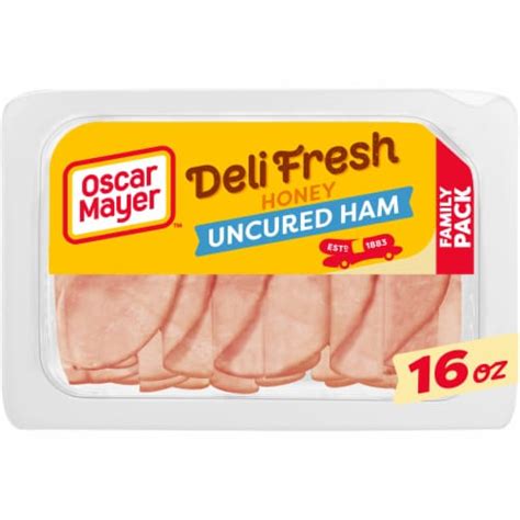 Oscar Mayer Deli Fresh Uncured Honey Ham Sliced Deli Meat Slices Family ...