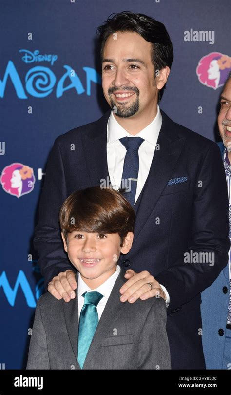 Lin-Manuel Miranda attending the Premiere of 'Moana' in Los Angeles ...