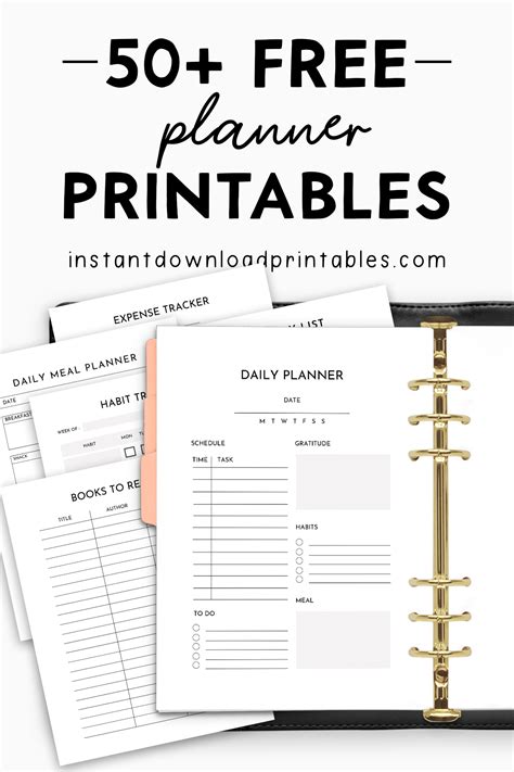 50+ Free Planner Printables - Instant Download Printables - Instant ...