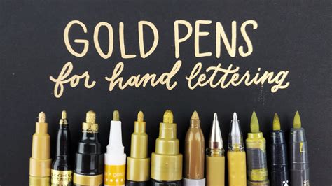 The best gold pen for hand lettering? | Plus a hand lettered gift idea ...