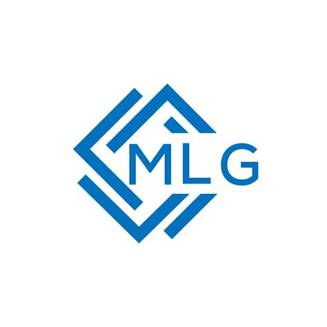 MLG letter logo design on white background. MLG creative circle letter ...